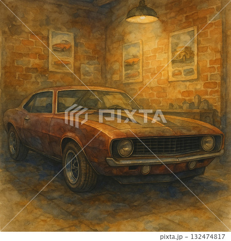 旧型車両 オールドカー 古い車 132474817