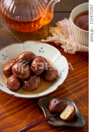 栗の渋皮煮｜秋の和風スイーツ 132475267