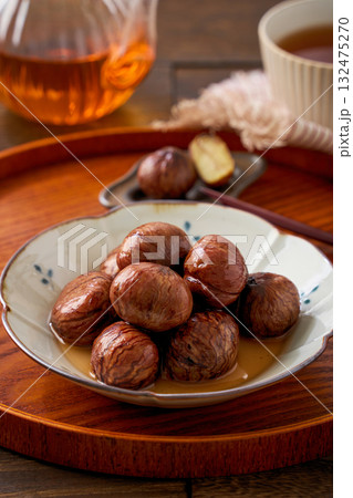 栗の渋皮煮｜秋の和風スイーツ 132475270