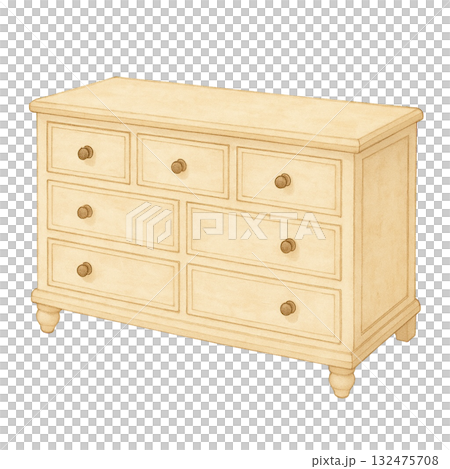 法式鄉村風矮抽屜櫃插圖 132475708