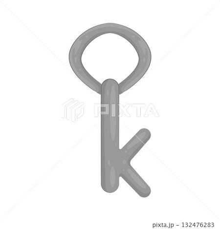 Illustration of letter k for key Illustration of letter k for key 132476283