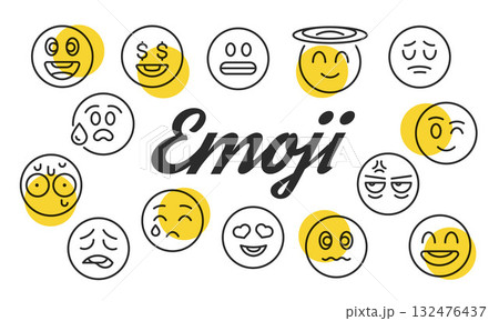Emoji Poster. Vector Illustration Emoji Poster. Vector Illustration 132476437