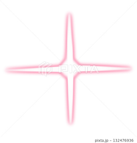 鮮やかなピンク色の光のエフェクト 鮮やかなピンク色の光のエフェクト 132476936