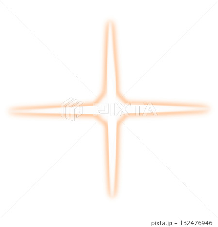 オレンジ色の光のエフェクト オレンジ色の光のエフェクト 132476946