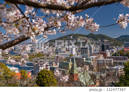 《長崎県》長崎市・坂の街並み 132477367