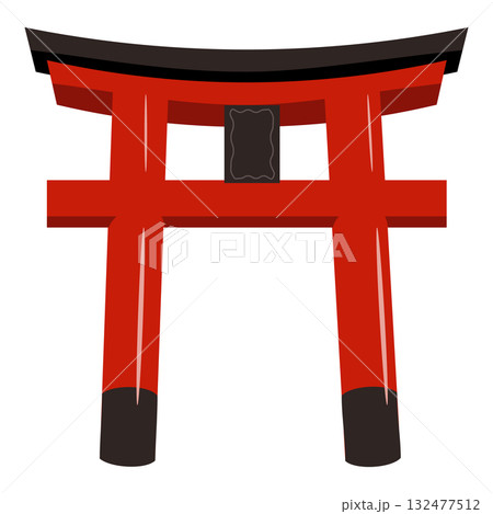 鳥居のシンプルなお正月イラスト 鳥居のシンプルなお正月イラスト 132477512