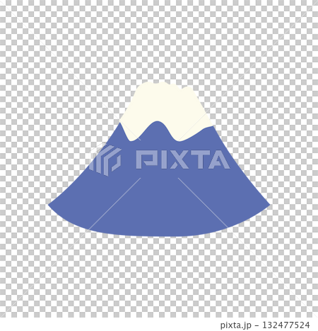 富士山のイラスト お正月や和風デザインに 富士山のイラスト お正月や和風デザインに 132477524