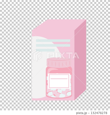 Cute illustrations of over-the-counter household medicines Cute illustrations of over-the-counter household medicines 132478278