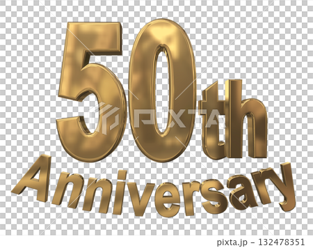 3DCG文字“50週年/50週年紀念馬克·斯帕克” 3DCG文字“50週年/50週年紀念馬克·斯帕克” 132478351