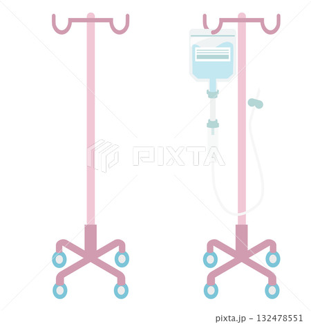 医療用点滴バッグのイラスト 132478551