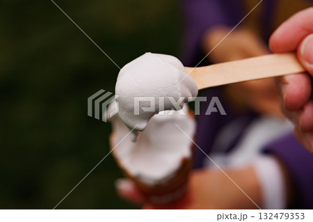 下北ワインのソフトクリーム（青森県むつ市） 132479353