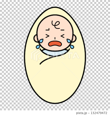 嬰兒大聲哭鬧的插圖 132479472