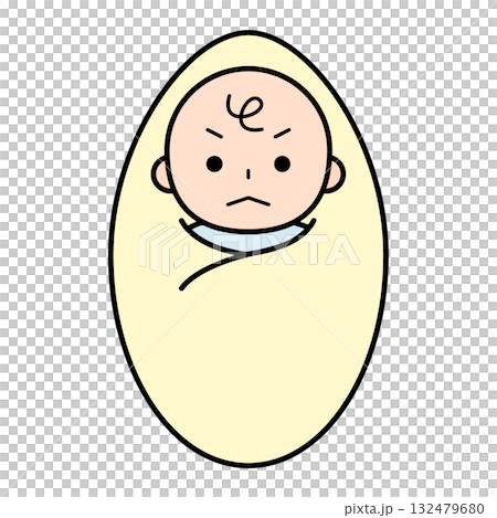 憤怒的嬰兒插圖 132479680