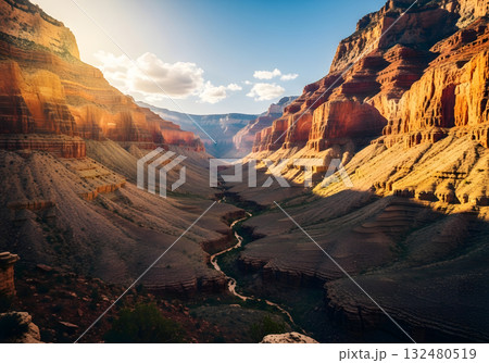 グランドキャニオンの夕日 132480519