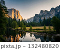 ヨセミテ国立公園の日の出 132480820
