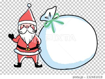 Hand-drawn cute Santa Claus illustration Hand-drawn cute Santa Claus illustration 132481019