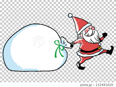 Hand-drawn cute Santa Claus illustration Hand-drawn cute Santa Claus illustration 132481020