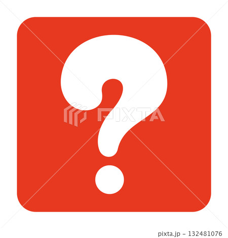 ボックスに入ったはてなマークのイラスト 132481076