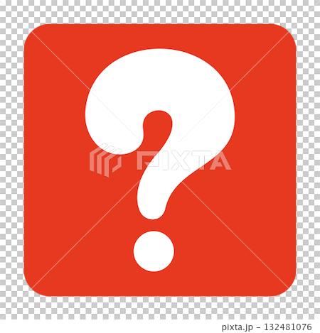 ボックスに入ったはてなマークのイラスト 132481076