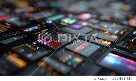 abstract blurred photo of sound mixer 132481436