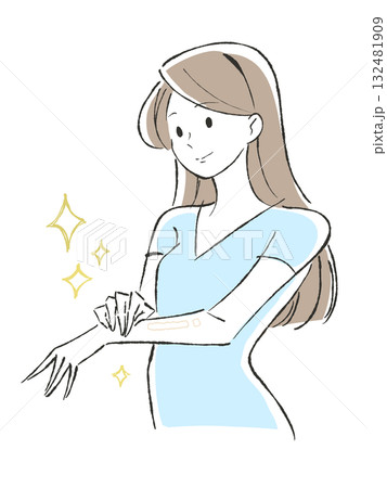 スキンケア 女性 笑顔 スキンケア 女性 笑顔 132481909