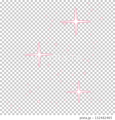 鮮やかなピンク色のキラキラと光るエフェクト 鮮やかなピンク色のキラキラと光るエフェクト 132482465