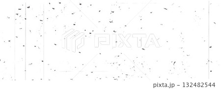 Grunge textured old noir background with grainy noise. Film black filter. Distressed retro photo effect. Gritty texture with dust, scratches and subtle spots. Old movie overlay. Vector illustration 132482544