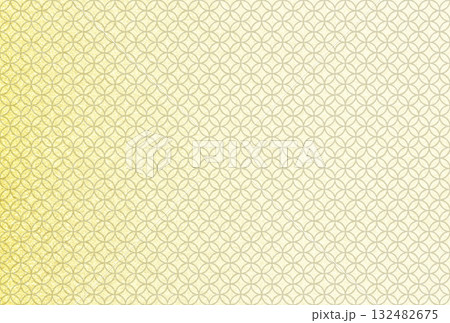 キラキラ輝く繊細な淡金色の模様に七宝柄を重ねた背景画像5 キラキラ輝く繊細な淡金色の模様に七宝柄を重ねた背景画像5 132482675