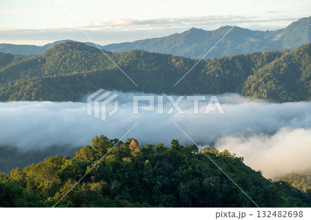 Misty Mountain Layers at Huay Kub Kab, Chiang Mai 132482698