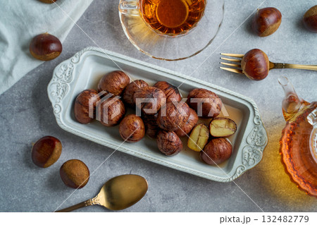 栗の渋皮煮｜シロップ香る上品なデザート 132482779