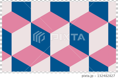Cute cube pattern background material 132482827