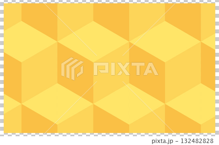 Yellow cube background pattern material 132482828