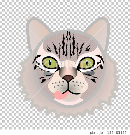 西伯利亞貓臉 西伯利亞貓臉 132483155