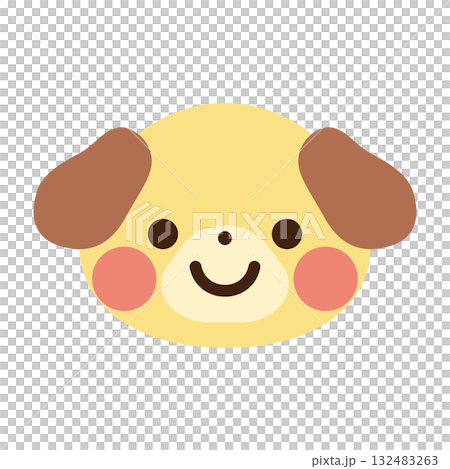 Cute dog face vector illustration Cute dog face vector illustration 132483263