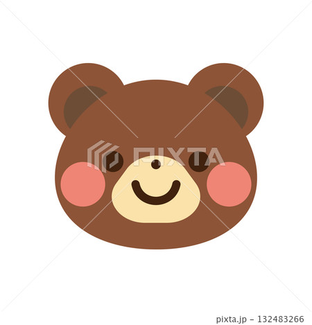 かわいいくまのベクターイラスト 132483266
