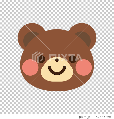 かわいいくまのベクターイラスト 132483266