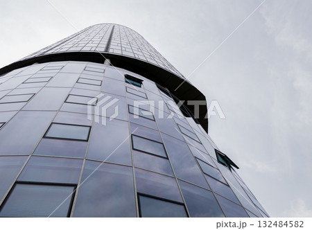 Perspective of high rise building and steel window system Perspective of high rise building and steel window system 132484582