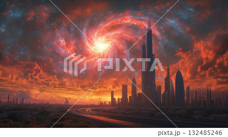 未来の街 132485246