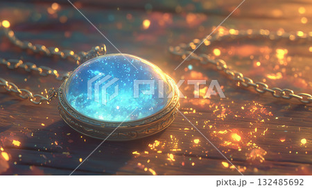 星空を閉じ込めた宝石ペンダント 132485692