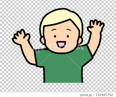 Delighted blond boy Delighted blond boy 132485702