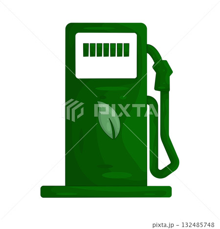 Illustration of eco gas station Illustration of eco gas station 132485748