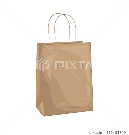 Illustration of paper bag  132485749
