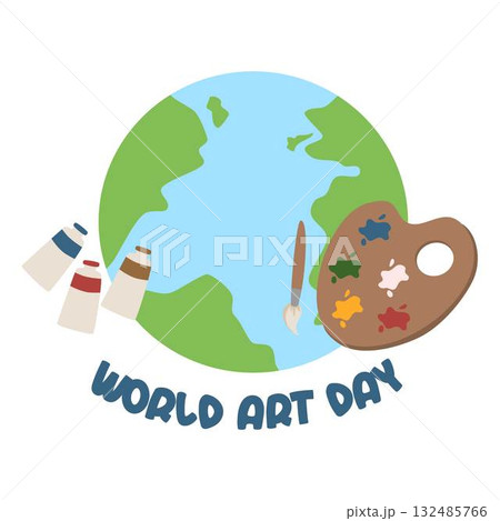 world art day illustration design 132485766