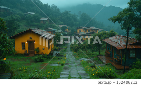 田舎の村 132486212