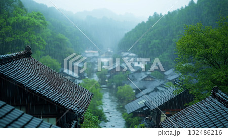 田舎の村 132486216