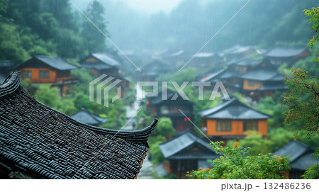 田舎の村 132486236