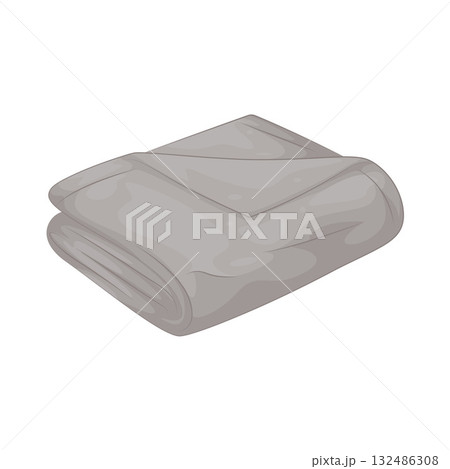 Illustration of folded blanket  132486308