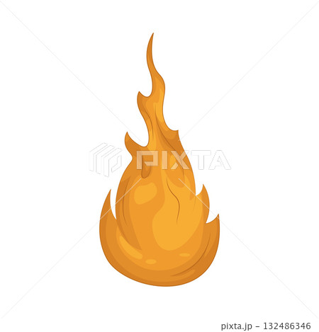 Illustration of fire 132486346