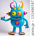 Funny multicolored monster, troll or goblin 132486587