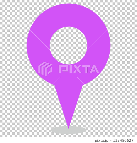 マップピン　イラスト素材 132486627